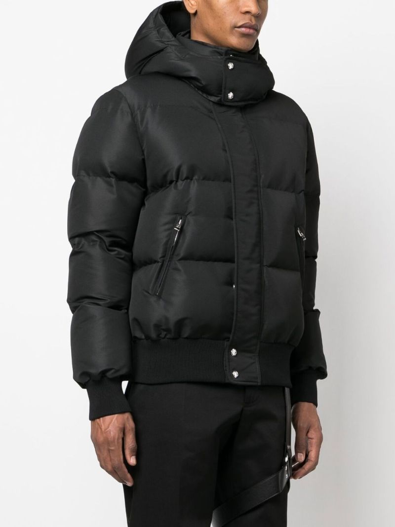Black Grafitti Logo Puffer Down Jacket