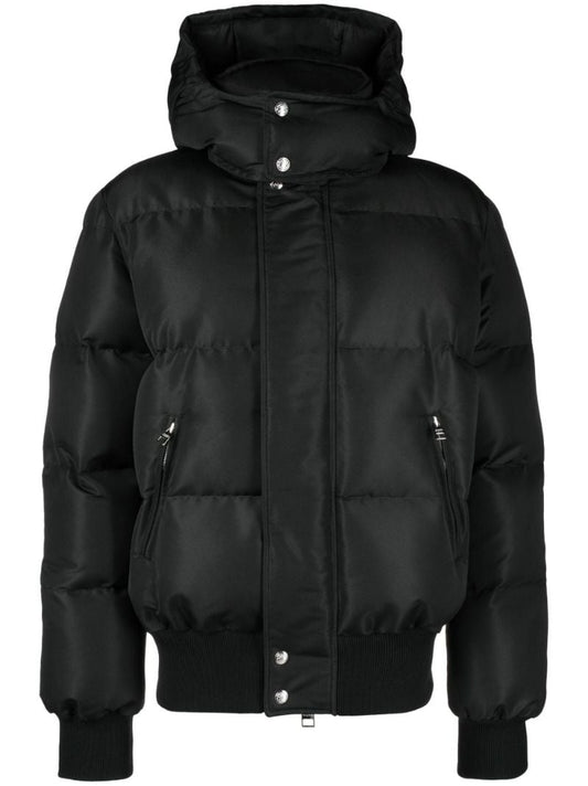 Black Grafitti Logo Puffer Down Jacket