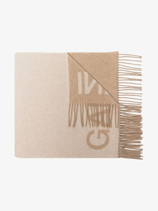 Neutral Logo Recycled Wool Scarf