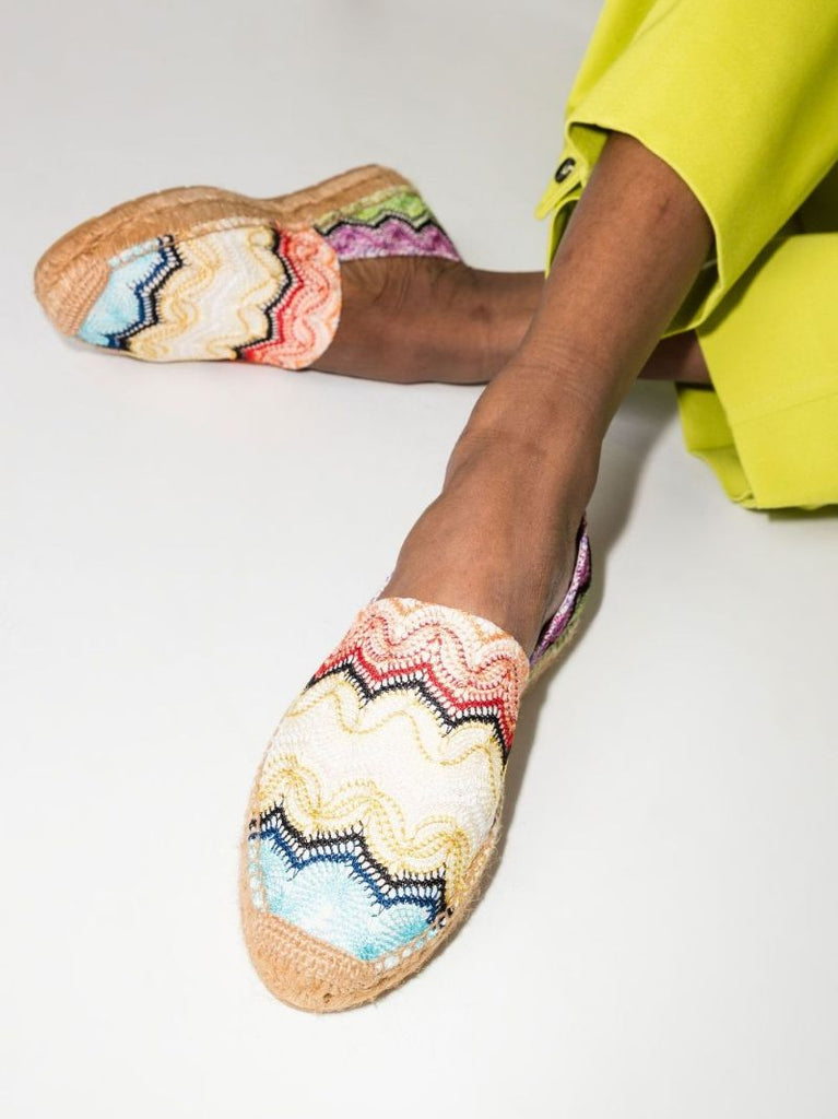 Multicoloured Missoni Zigzag Canvas Espadrilles