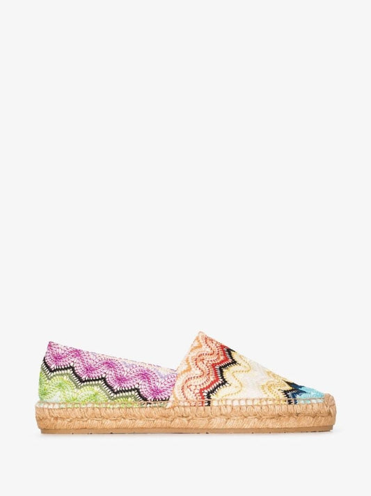 Multicoloured Missoni Zigzag Canvas Espadrilles