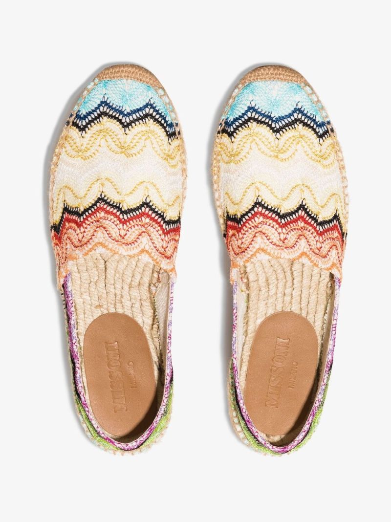 Multicoloured Missoni Zigzag Canvas Espadrilles