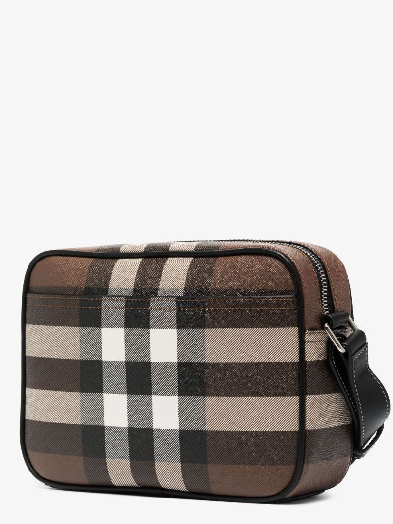 Brown Paddy Check Cross Body Bag
