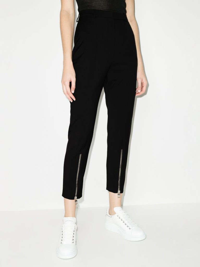 Cropped Wool Trousers