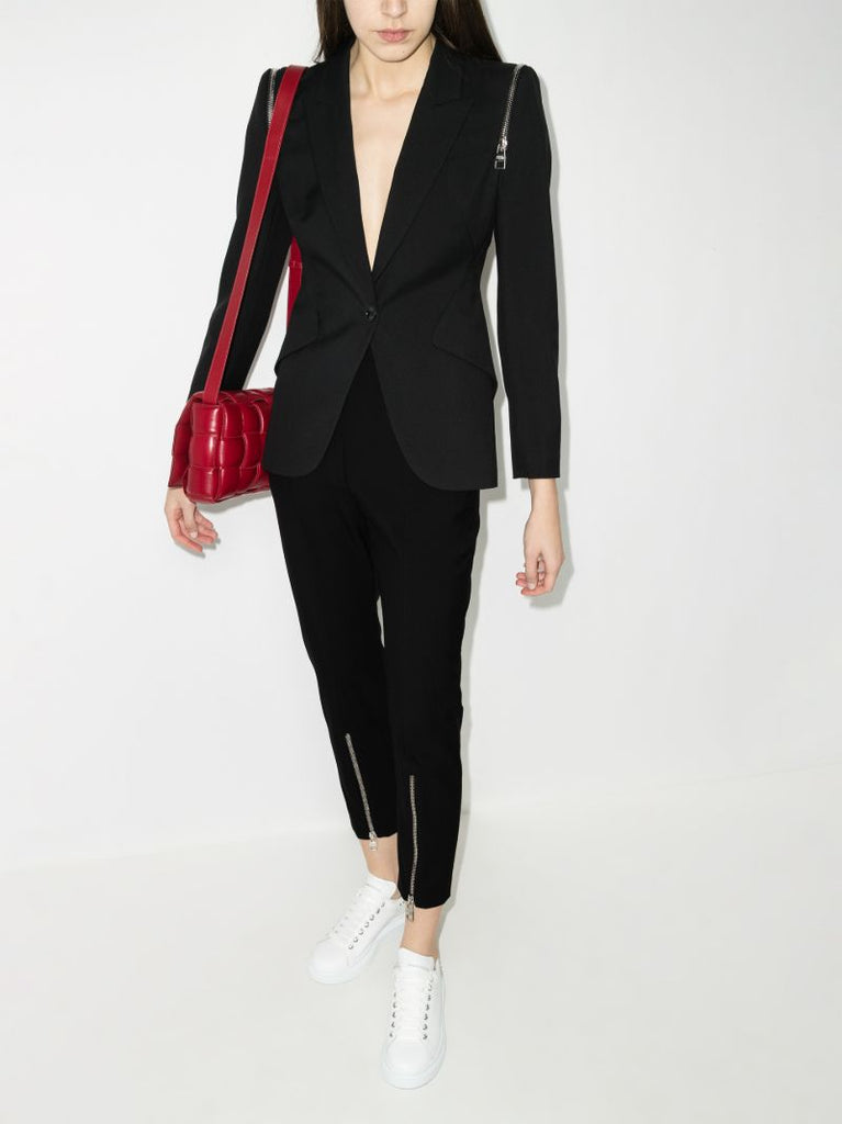 Cropped Wool Trousers