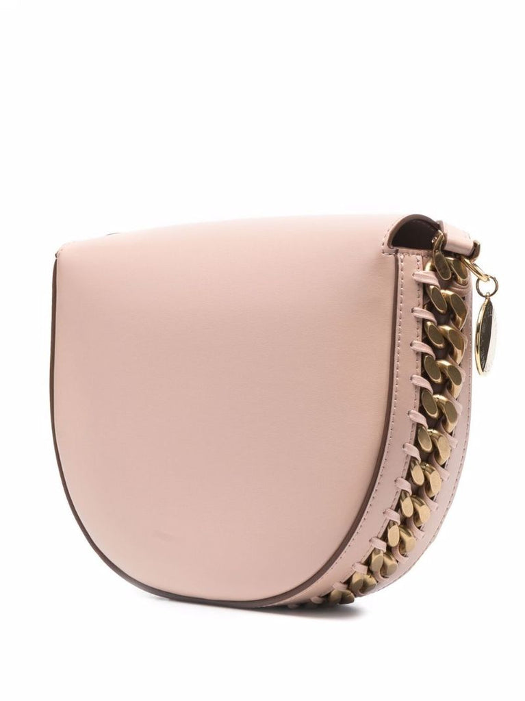 Pink Frayme Flap Shoulder Bag