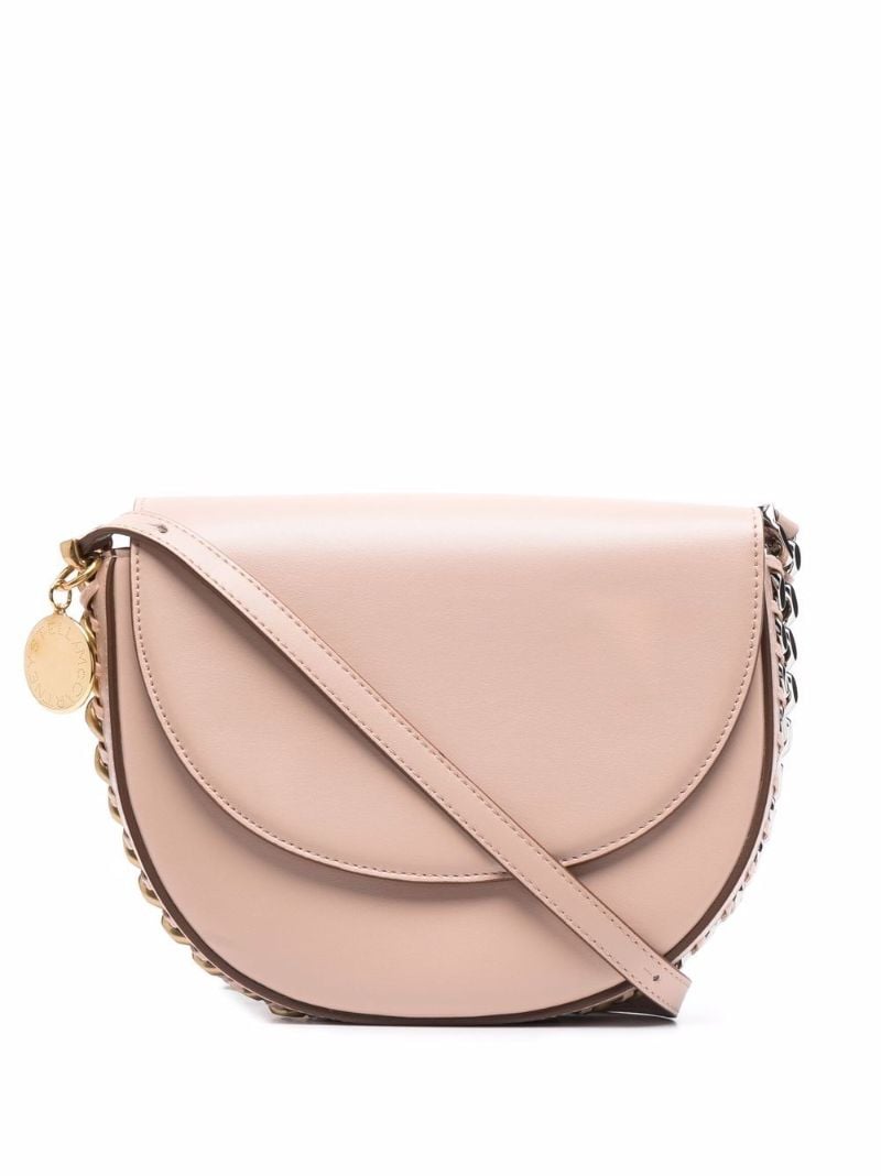Pink Frayme Flap Shoulder Bag