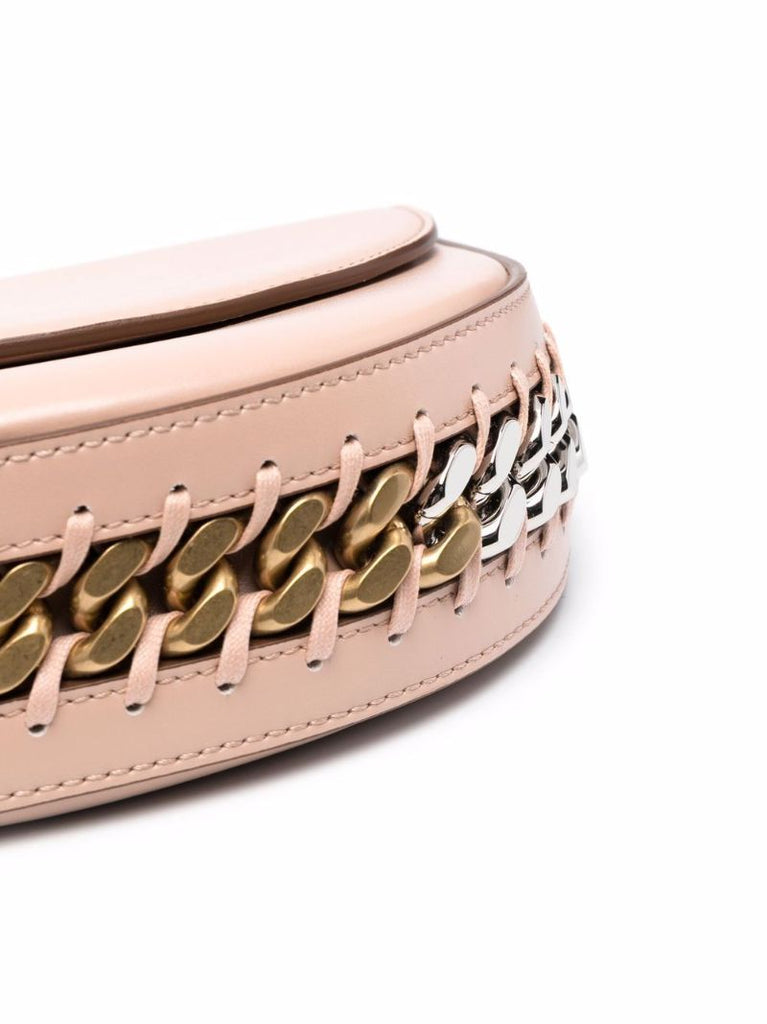 Pink Frayme Flap Shoulder Bag
