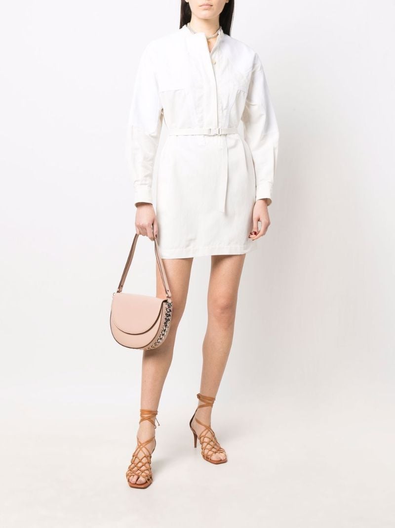 Pink Frayme Flap Shoulder Bag