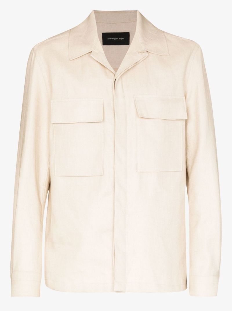 Double Layer Linen Twill Shirt