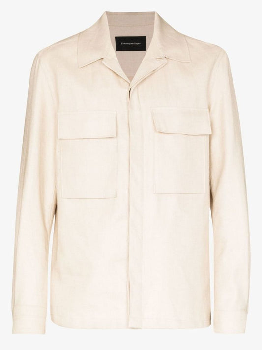 Double Layer Linen Twill Shirt