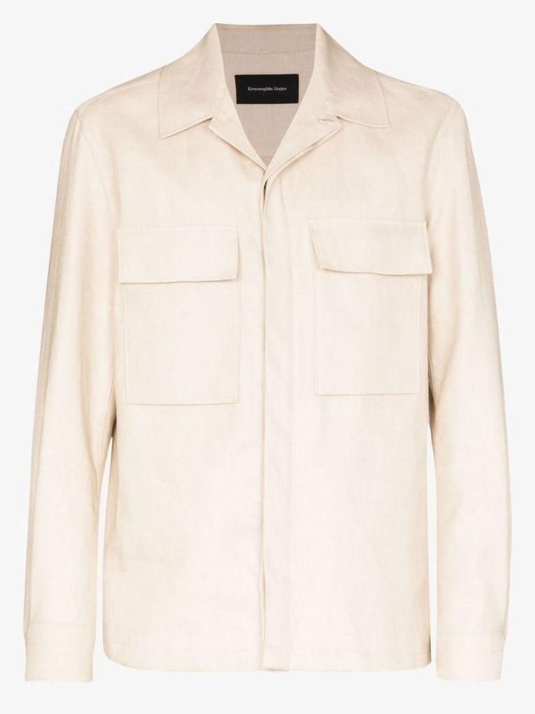 Double Layer Linen Twill Shirt
