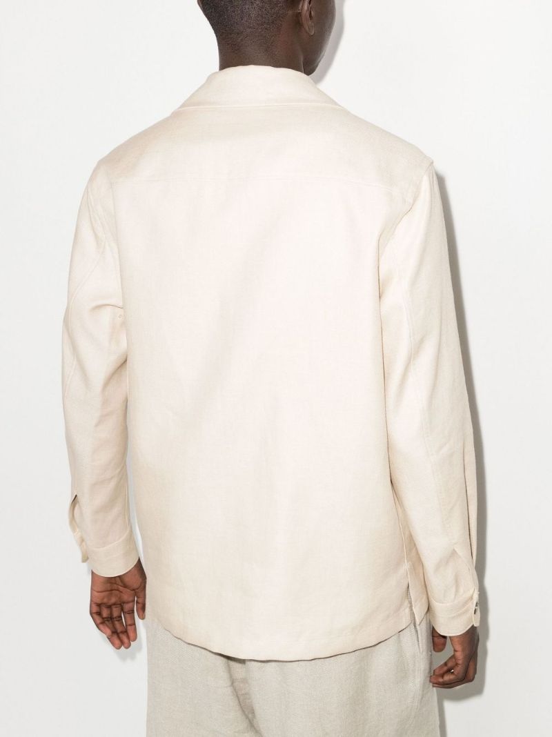 Double Layer Linen Twill Shirt