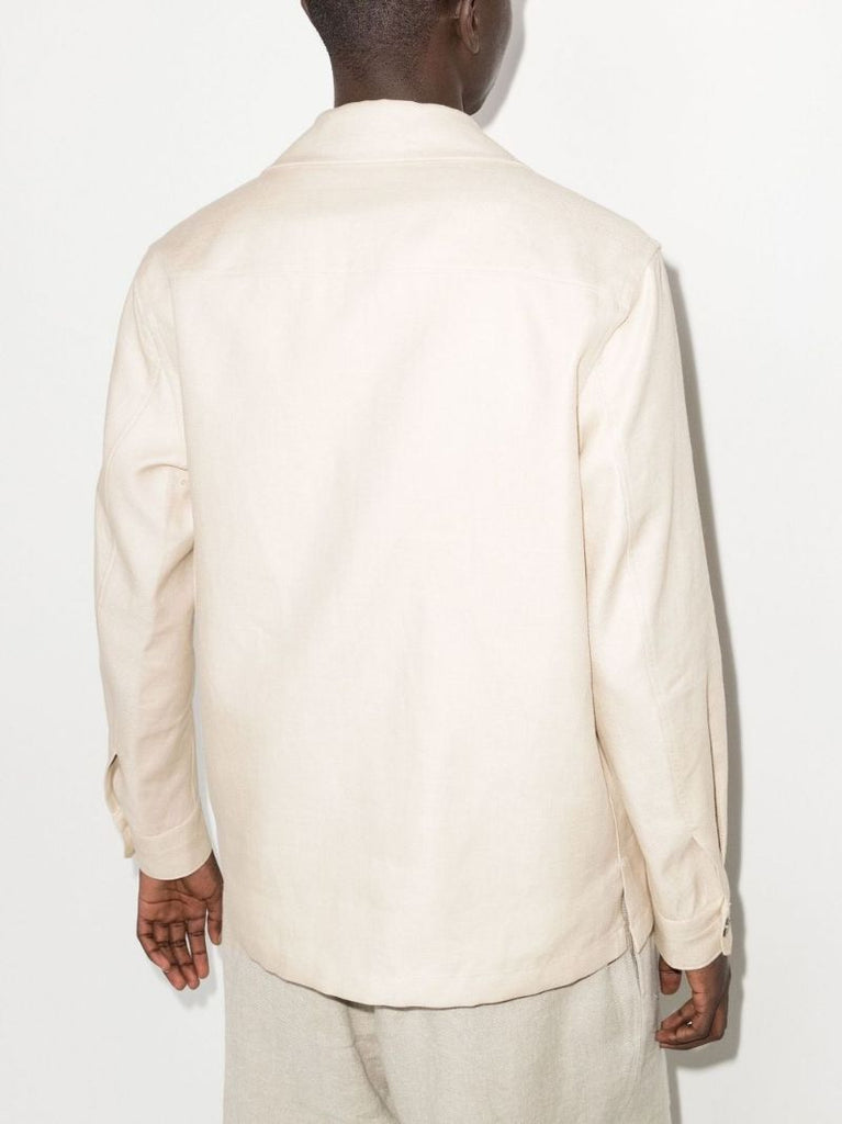 Double Layer Linen Twill Shirt