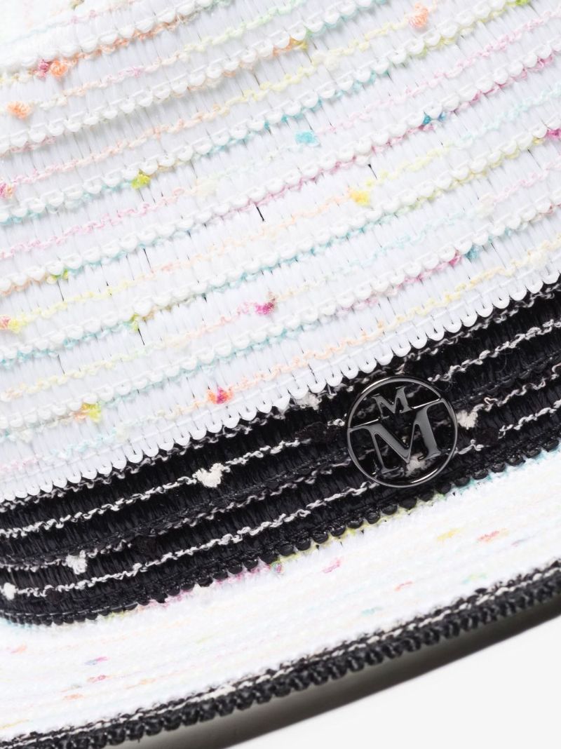 White Andre Woven Fedora Hat