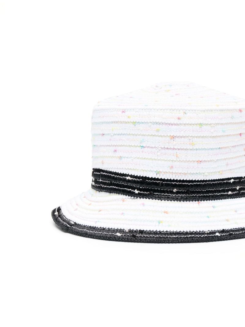 White Arsene Two-tone Straw Hat