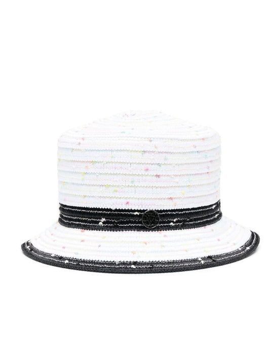 White Arsene Two-tone Straw Hat
