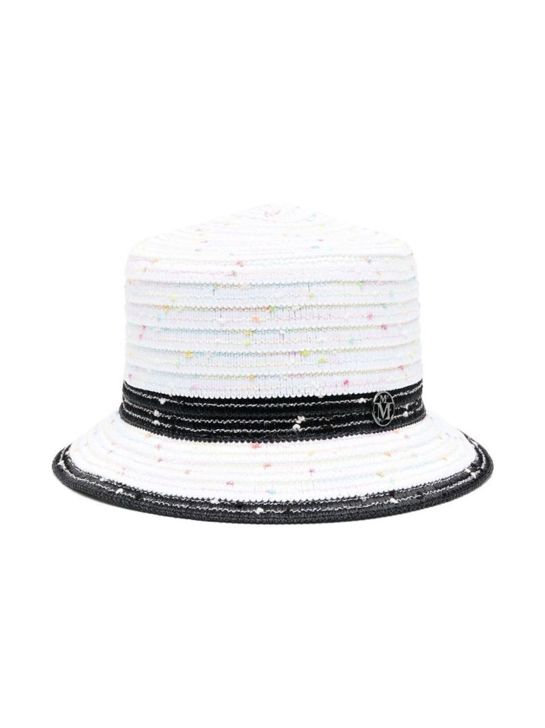 White Arsene Two-tone Straw Hat