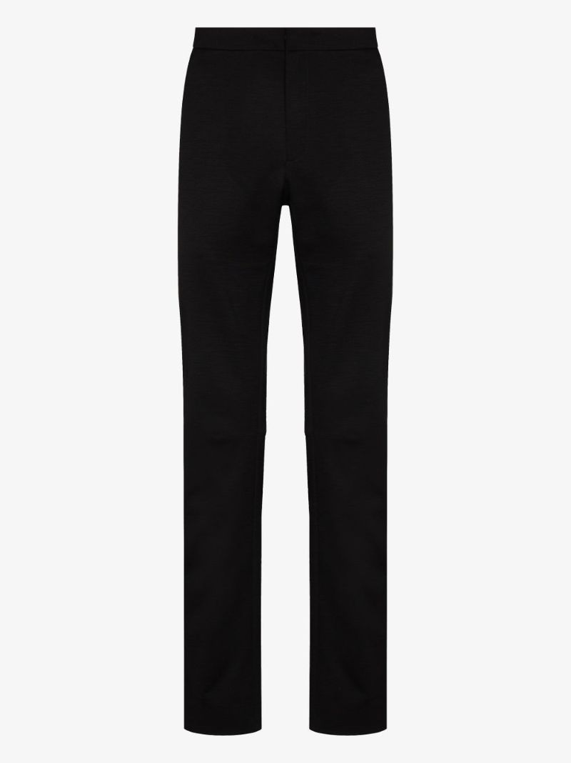 Straight Leg Wool Trousers