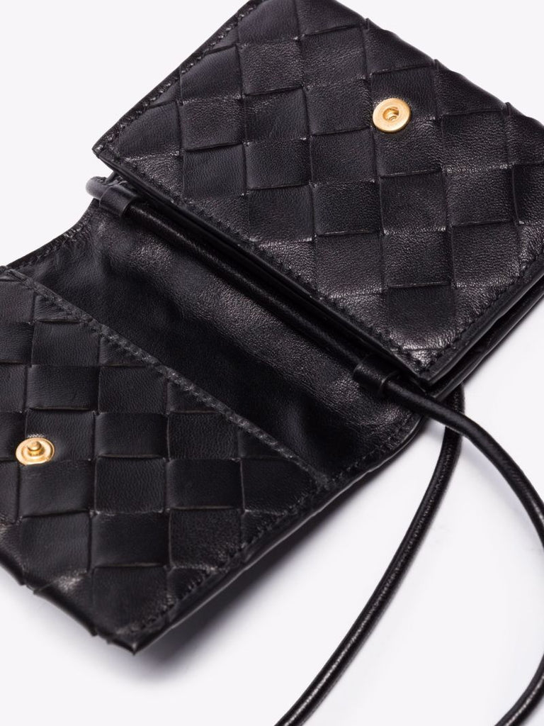 Black Leather Card Holder