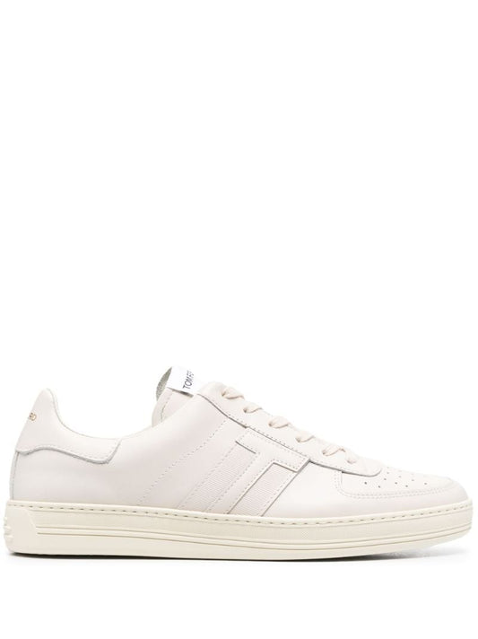 Neutral Radcliffe Leather Low Top Sneakers