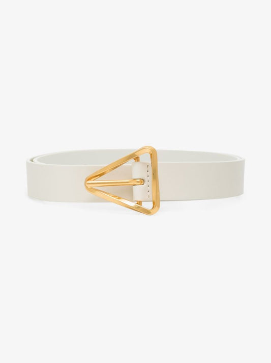 White Grasp Leather Belt