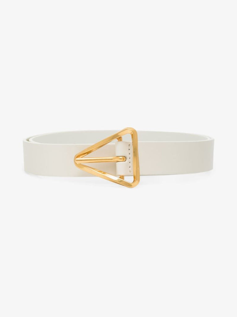 White Grasp Leather Belt