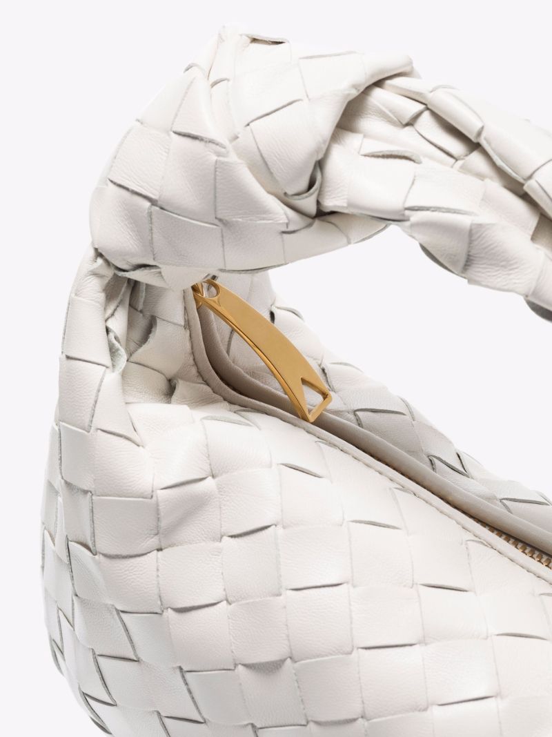 White the Mini Jodie Leather Clutch Bag