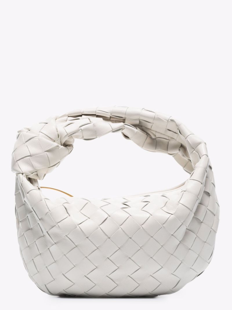 White the Mini Jodie Leather Clutch Bag