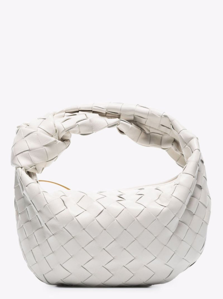 White the Mini Jodie Leather Clutch Bag