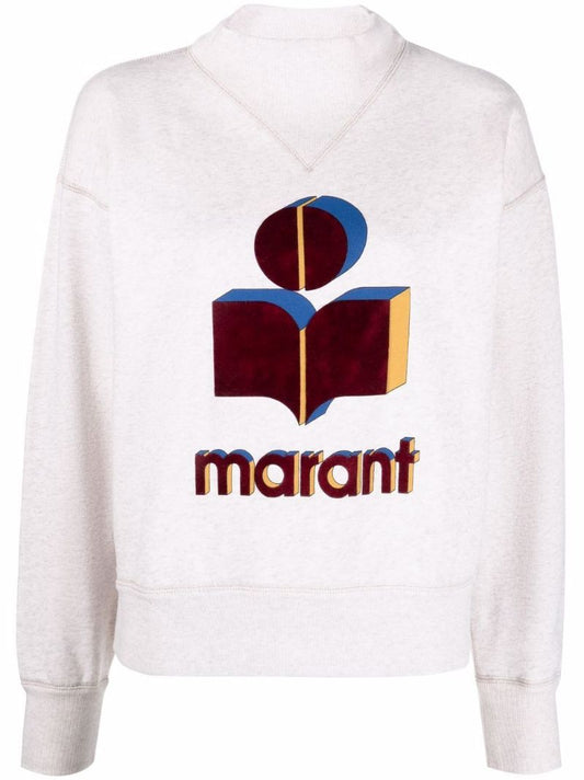 Ecru Moby Logo Print Sweatshirt