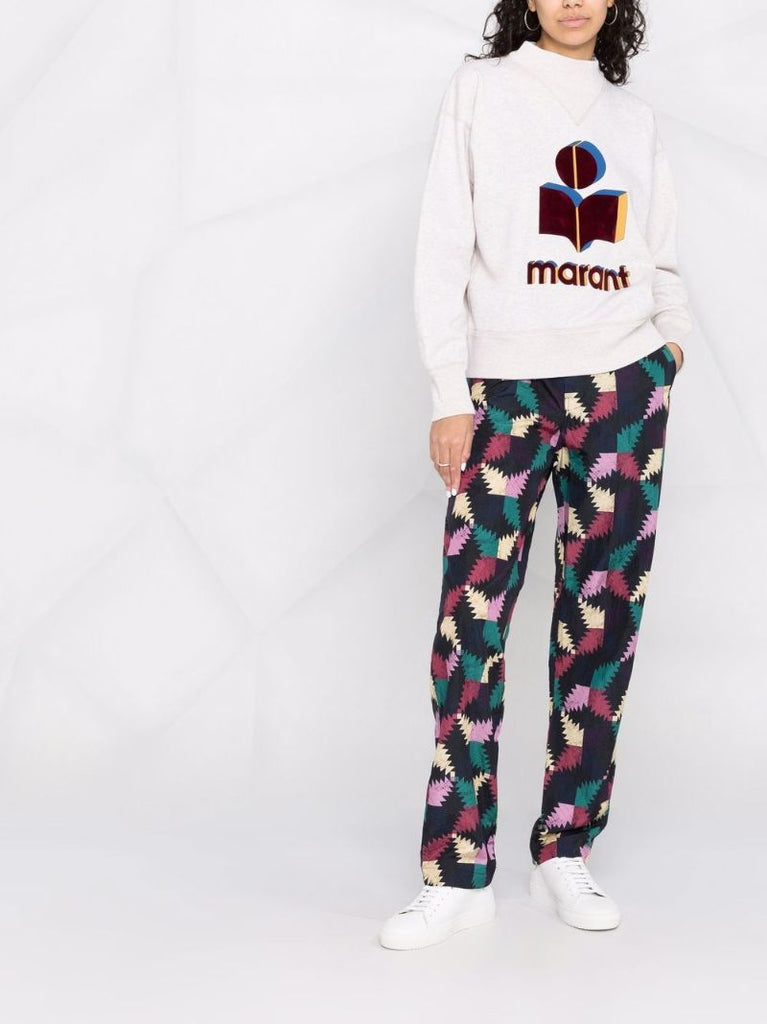 Ecru Moby Logo Print Sweatshirt