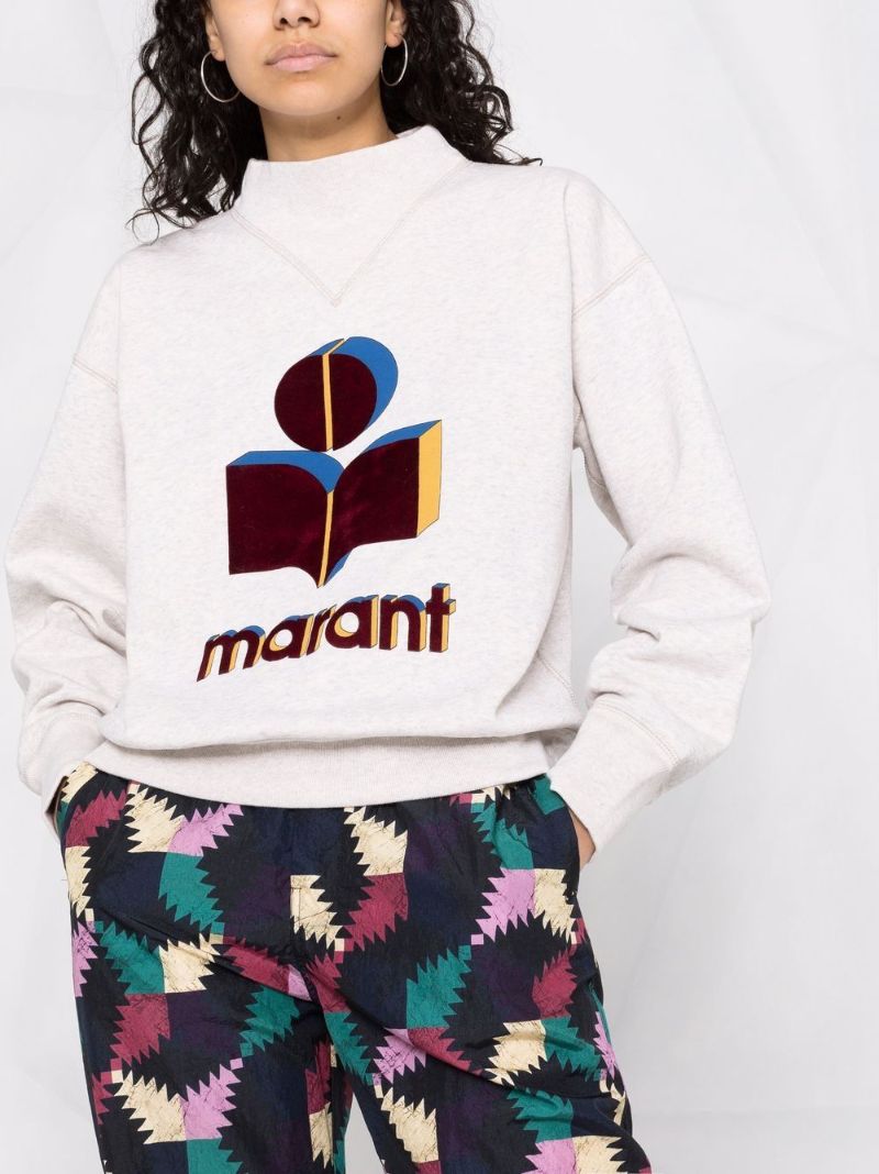 Ecru Moby Logo Print Sweatshirt