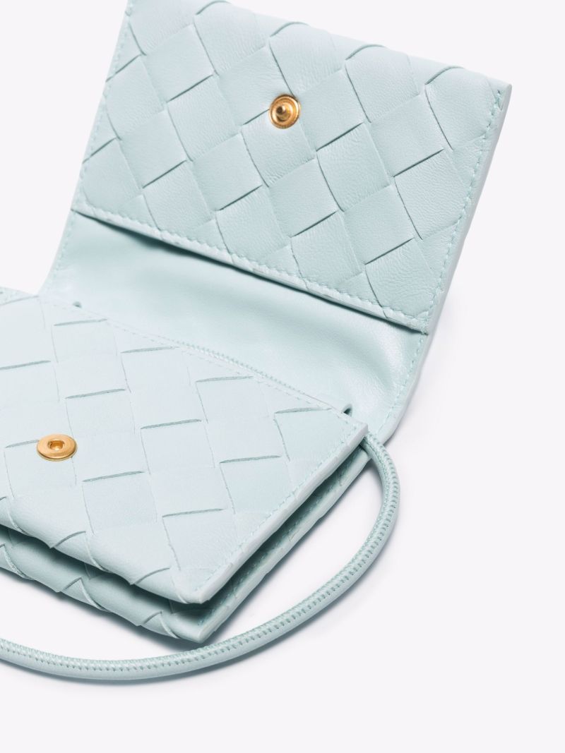 Blue Leather Card Holder