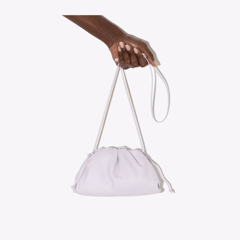 Purple the Mini Pouch Leather Clutch Bag