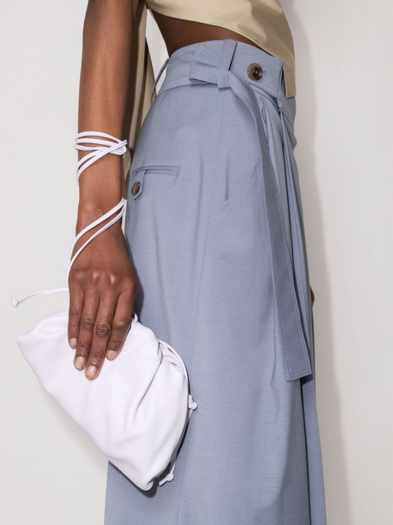 Purple the Mini Pouch Leather Clutch Bag