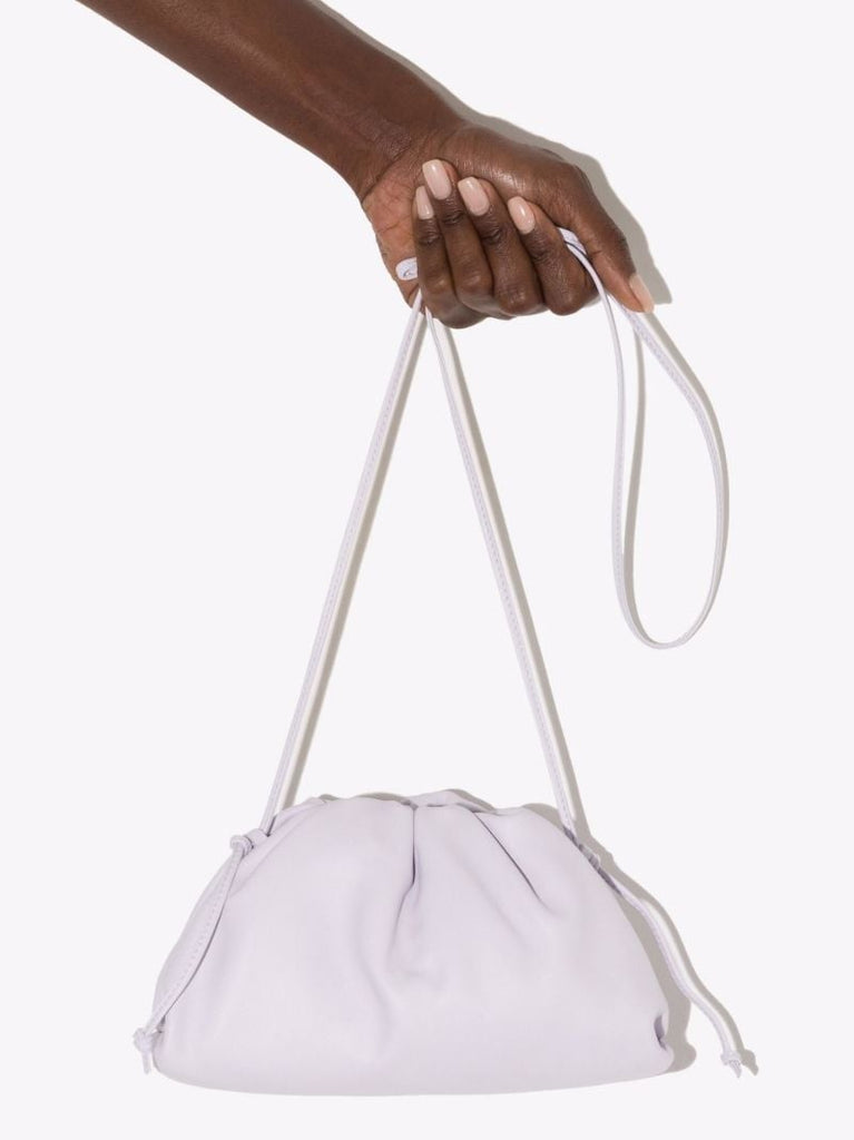 Purple the Mini Pouch Leather Clutch Bag