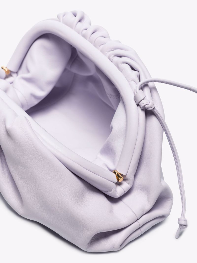 Purple the Mini Pouch Leather Clutch Bag
