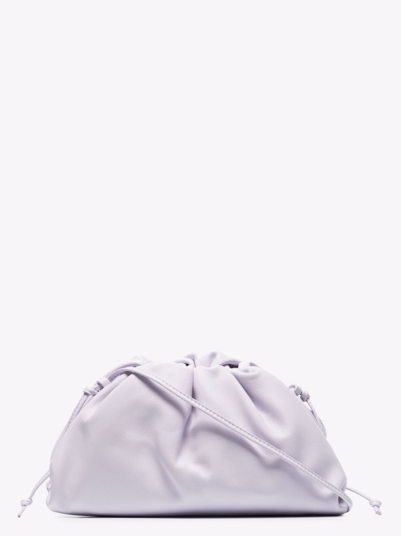 Purple the Mini Pouch Leather Clutch Bag