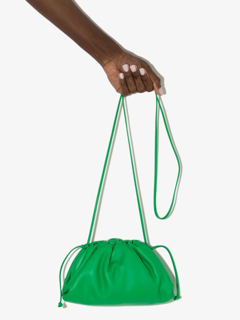 Green the Mini Pouch Leather Clutch Bag