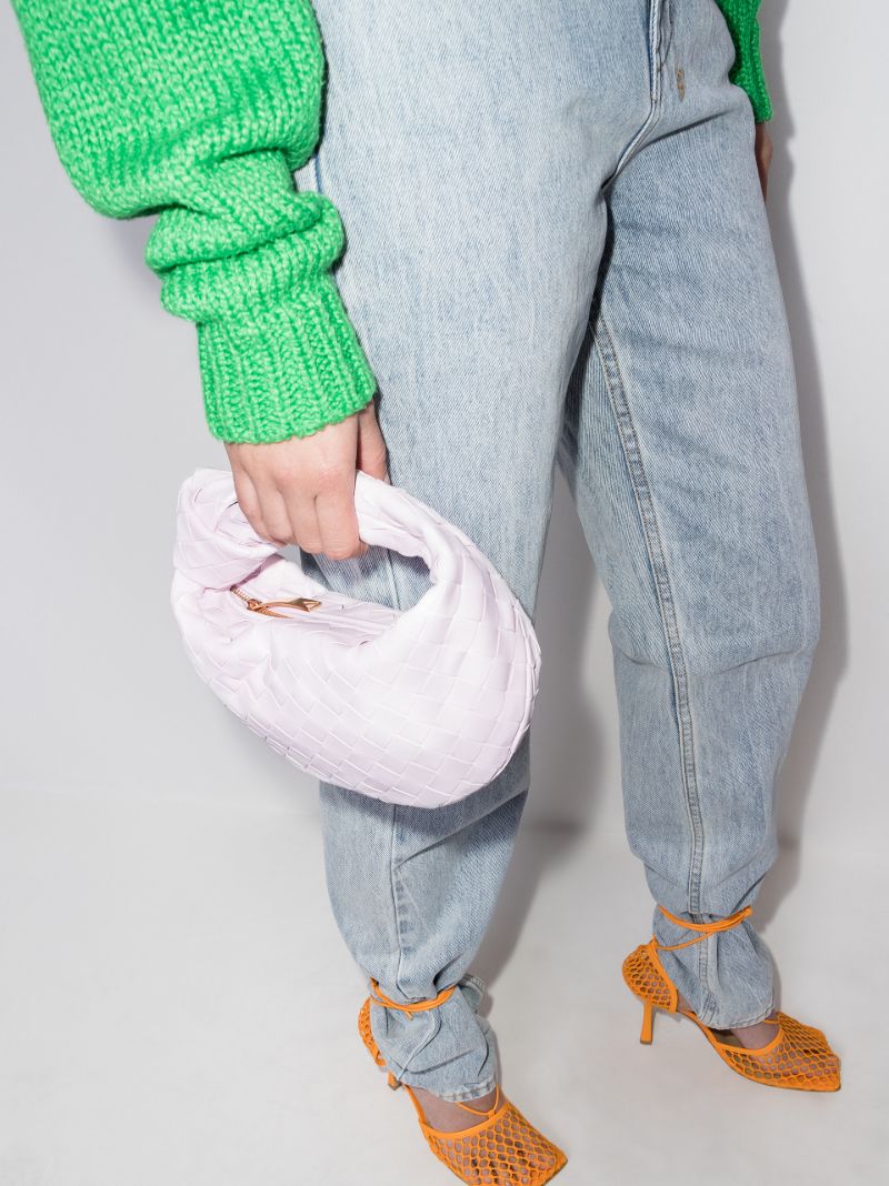Pink the Mini Jodie Leather Clutch Bag