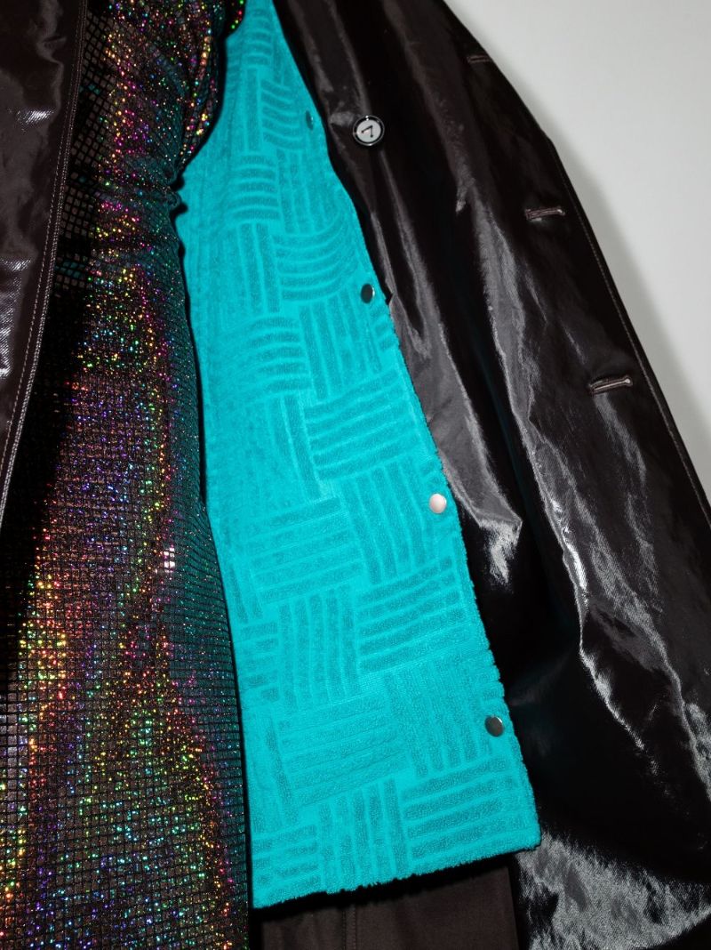Brown Hooded Coated Cotton Trench Coat
