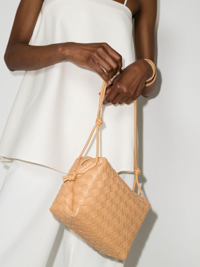 Neutral Loop Small Leather Cross Body Bag