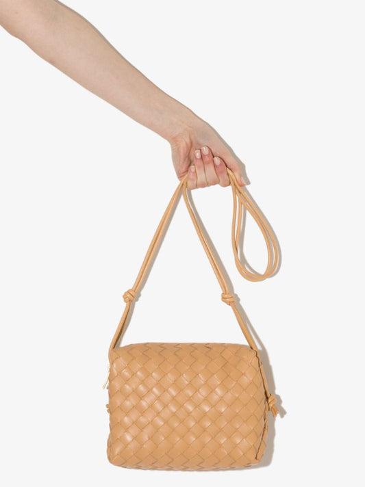 Neutral Loop Small Leather Cross Body Bag