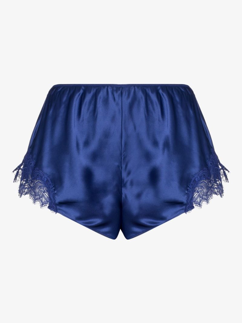 Scarlett Lace Trim Silk Shorts