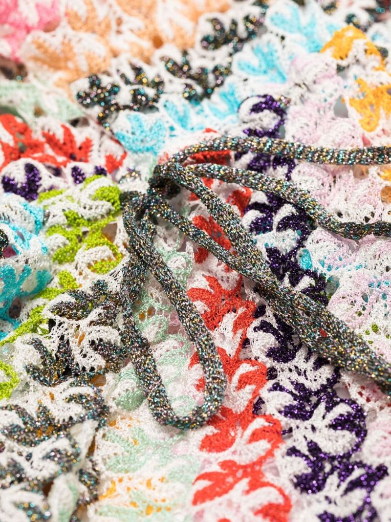 Crochet-knit Mini Dress