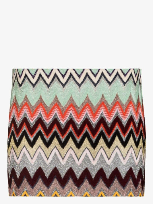 Multicolour Zigzag Mini Skirt