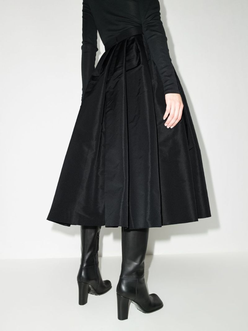 Pleated Midi Skirt