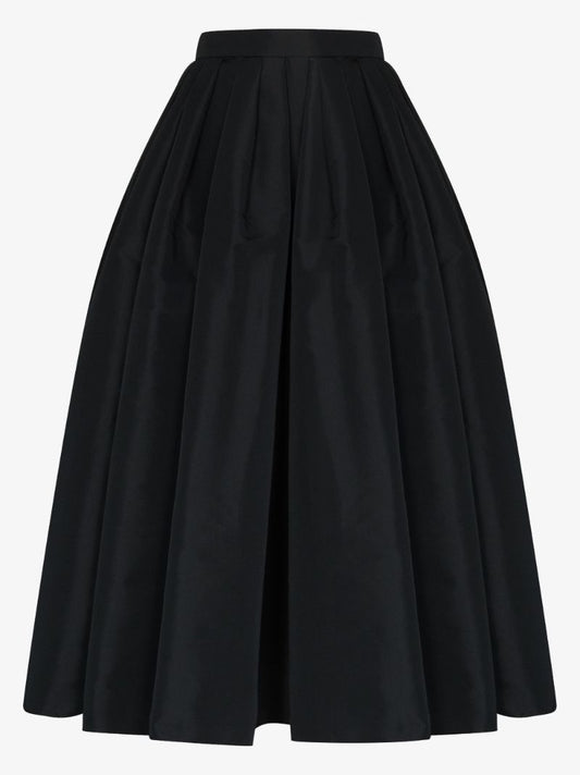 Pleated Midi Skirt