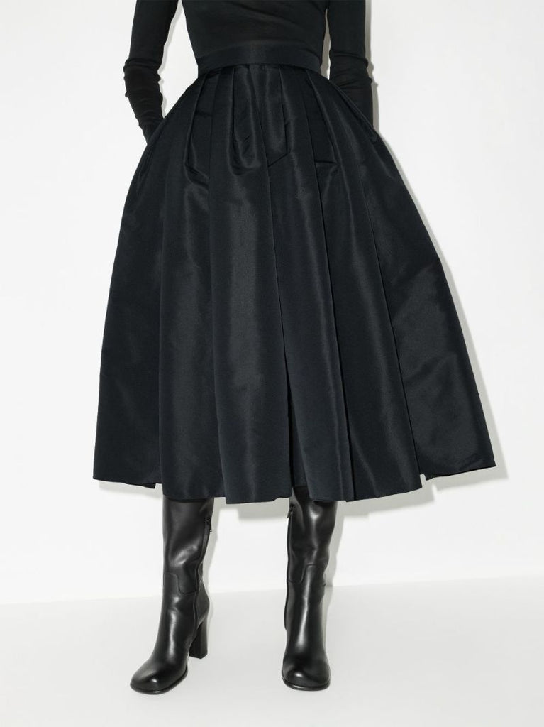 Pleated Midi Skirt